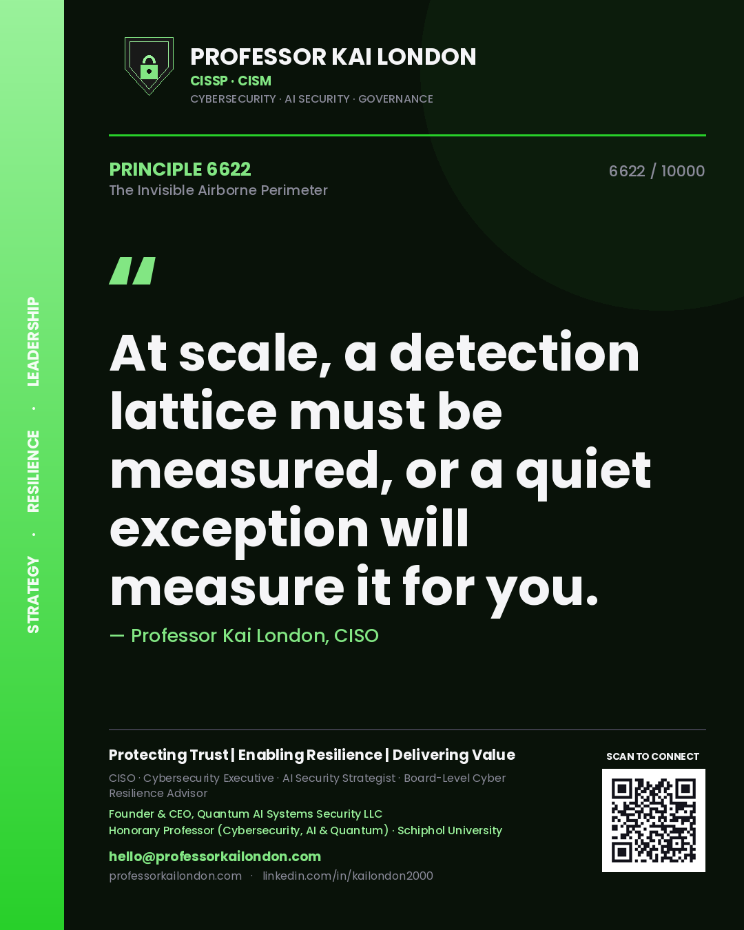 Professor Kai London principle 6622: At scale, a detection lattice must be measured, or a quiet exception will measure it for you.